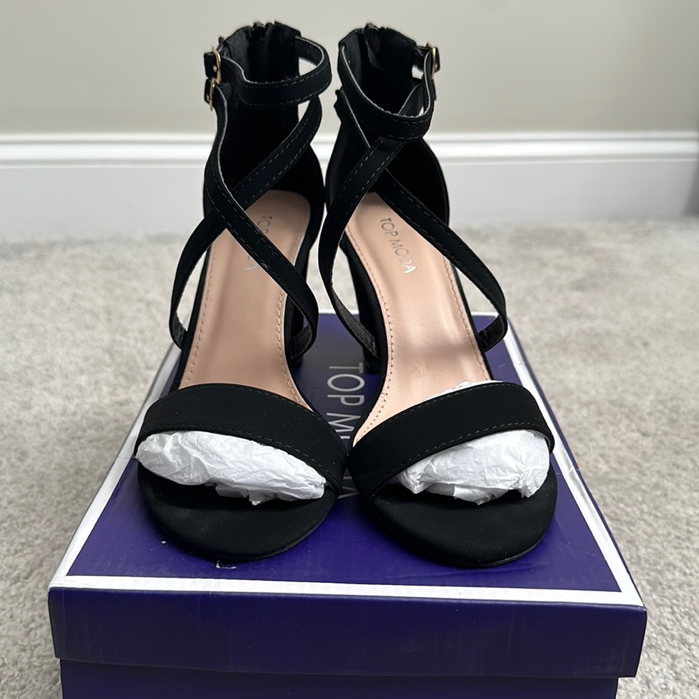 Top Moda Black Sandals